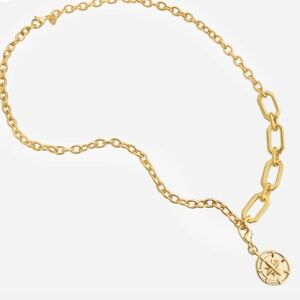 Unique Gold Chain Necklace With Removable Pendant NWT
